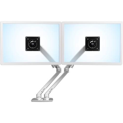 Ergotron 45-496-026 Mounting Kits Ergotron Mounting Arm For Lcd Monitor - Polished Aluminum - 2 Display(s) Supported - 24" Screen Supp 45496026 818242937738
