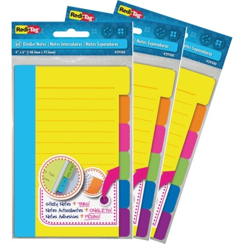 Tops B10245 Post-It Assorted Tab Ruled Sticky Notes RTG10245 818237090004