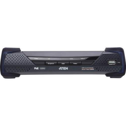 Aten KE8952R KVM Consoles/Extenders Aten 4k Hdmi Single Display Kvm Over Ip Receiver With Poe-taa Compliant - 1 Computer(s) - 4k - 3840  818243040093