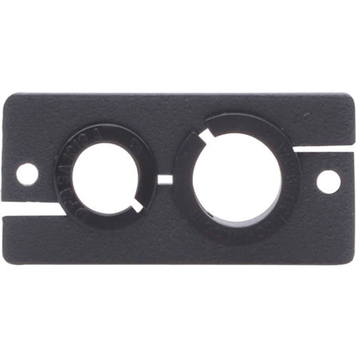 Kramer Electronics 85-0002199 Cable Management Kramer Wall Plate Insert Two-sized Cable Pass-through - Cable Pass-through - Black (85-0002199) 850002199 7291063020705
