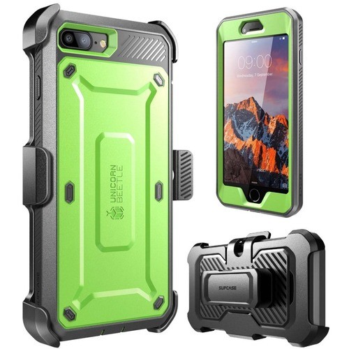 I-Blason S-IPH8PUBPRGNGY Carrying Cases I-blason Unicorn Beetle Pro Carrying Case (holster) Apple Iphone 8 Plus Smartphone - Green - Shock A Siph8pubprgngy 752454320660