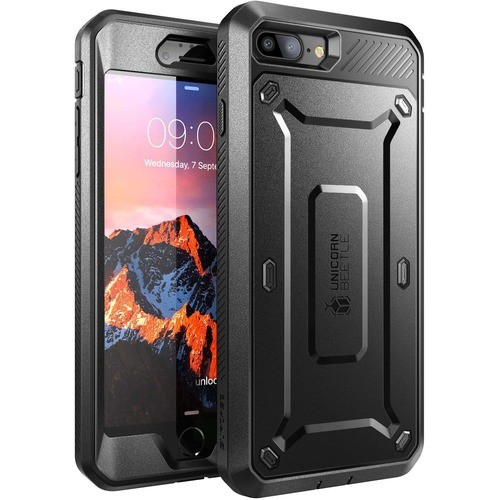 I-Blason S-IPH8PUBPRBKBK Carrying Cases I-blason Carrying Case (holster) Apple Iphone 8 Plus Smartphone - Black - Shock Absorbing - Polycarb Siph8pubprbkbk 752454320622