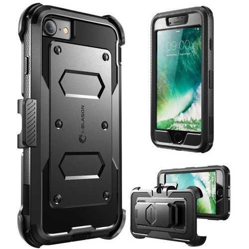 I-Blason IPH8-ARMOBX-BK Carrying Cases I-blason Armorbox Carrying Case (holster) Apple Iphone 8 Smartphone - Black - Drop Resistant - Polyc Iph8armobxbk 752454320486