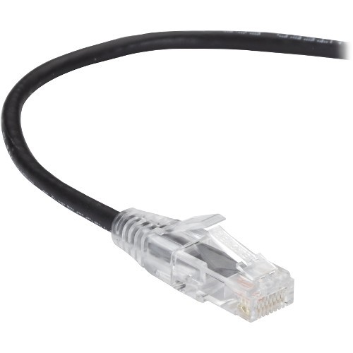 Black Box C6APC28-BK-10 Cables Black Box Slim-net Cat.6a Utp Patch Network Cable - 10 Ft Category 6a Network Cable For Patch Panel, C6apc28bk10 088564311848
