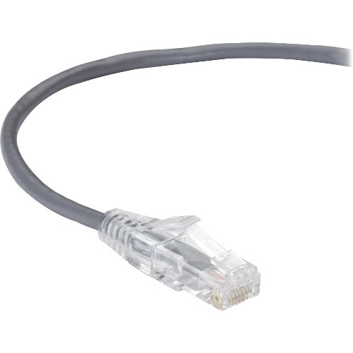 Black Box C6APC28-GY-15 Cables Black Box Slim-net Cat.6a Utp Patch Network Cable - 15 Ft Category 6a Network Cable For Patch Panel, C6apc28gy15 822088133407