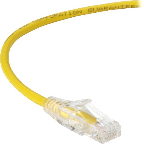 Black Box C6APC28-YL-12 Cables Black Box Slim-net Cat.6a Utp Patch Network Cable - 12 Ft Category 6a Network Cable For Patch Panel, C6apc28yl12 993247252069