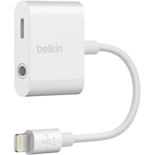 Belkin F8J212BTWHT Cables Belkin 3.5 Mm Audio And Charge For Iphone And Ipad Lightning Adapter - Lightning/mini-phone Audio/po 787269247024