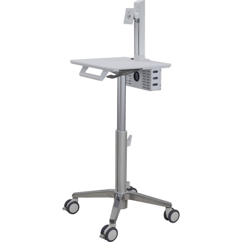 Ergotron SV10-1300-0 Carts & Dollies Ergotron Styleview Lean Wow Cart, Sv10 - Round Handle - 16 Lb Load Capacity - 4 Casters - 4" Caster  Sv1013000 698833066159