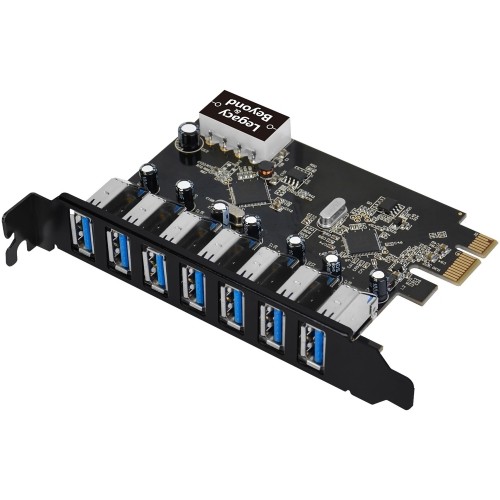 Siig LB-US0514-S1 USB/Firewire Adapters Siig Usb 3.0 7-port Ext Pcie Host Adapter - Pci Express 2.0 X1 - Plug-in Card - 7 Usb Port(s) - 7 Us Lbus0514s1 999553199906