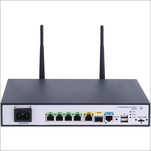 Aruba Networks JH297A#ABA Wireless Routers Hpe Msr954-w Wi-fi 4 Ieee 802.11n Ethernet Wireless Router - 2.40 Ghz Ism Band - 2 X Antenna(2 X Ext Jh297aaba 0889296338161