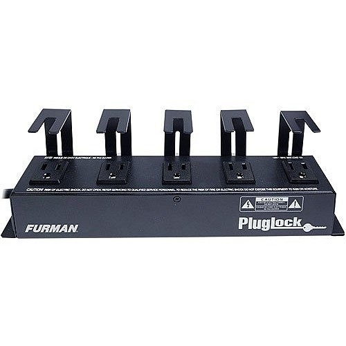 Gefen PLUGLOCK Power Strips Furman Power Strip - 5 Ft Cord - Wall Mountable (pluglock) 654061002529