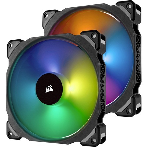 Corsair CO-9050078-WW Processor/Case Fans Corsair Ml140 Pro Rgb Cooling Fan - 2 X 140 Mm - 1200 Rpm - 2 X 55.4 Cfm - 20.4 Db(a) Noise - Magnet Co9050078ww 843591035507