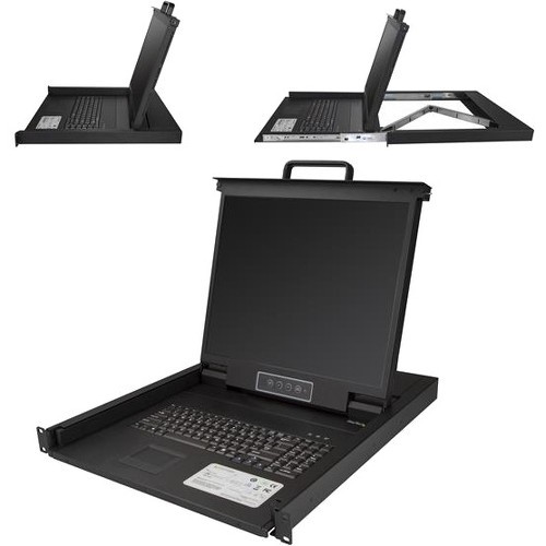Startech RKCONS1901 Rackmount LCDs 1u Single Port Kvm Console For Server Rack - Vga Kvm - 19in 818243063504