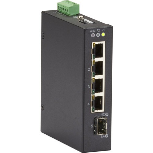 Black Box LIG401A Switches & Bridges Black Box Industrial Gigabit Ethernet Switch - Extreme Temperature, 5-port - 4 Ports - Gigabit Ether 818275209291
