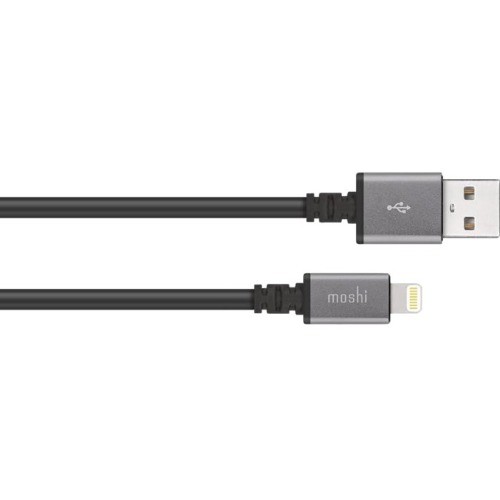 Aevoe 99MO023046 Cables Moshi Usb Cable With Lightning Connector 10 Ft (3 M) - Black, Long Length, Mfi-certified, Durable Co 810648018097