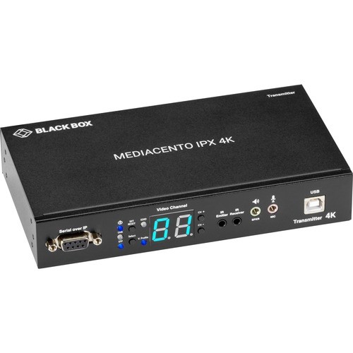 Black Box VX-HDMI-4KIP-TX Video Consoles/Extenders Black Box Mediacento Ipx 4k Transmitter - Hdmi, Usb, Serial, Ir, Audio - 1 Input Device - 1 Output D Vxhdmi4kiptx 822088125532