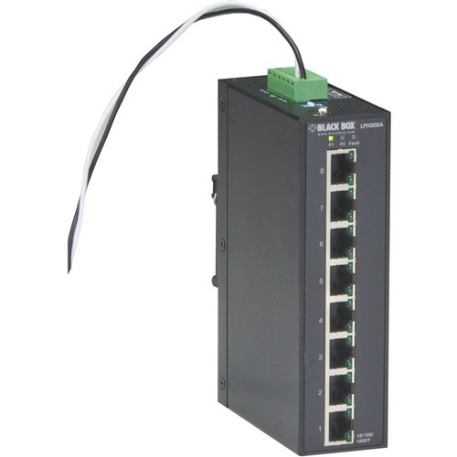 Black Box LPH008A-R2 Switches & Bridges Black Box Industrial Unmanaged Gigabit Poe+ Switch - 8-port - 8 Ports - Gigabit Ethernet - 10/100/10 Lph008ar2 822088124955