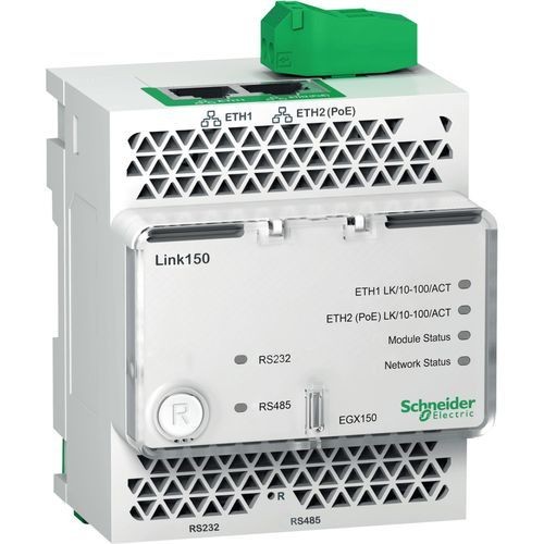 Apc Schneider EGX150 Routers & Gateways Schneider Electric Link 150 - Ethernet Gateway - 2 Ethernetport - 24 V Dc And Poe - 2 Ports - Poe Po 