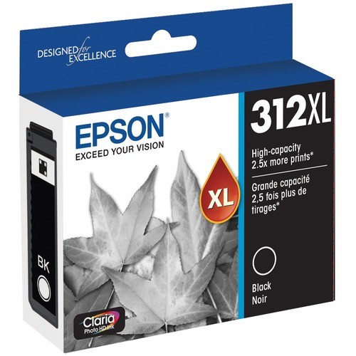 Epson T312XL120S Toners & Ink Cartridges Epson Claria Photo Hd T312xl Original Inkjet Ink Cartridge - Black - 1 Pack - Inkjet - 1 Pack (t312x EPST312XL120S 010343935228
