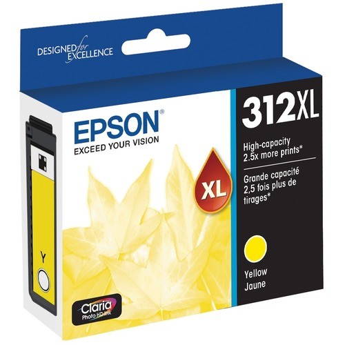 Epson T312XL420S Toners & Ink Cartridges Epson Claria Photo Hd T312xl Original Inkjet Ink Cartridge - Yellow Pack - Inkjet (t312xl420s) (epst EPST312XL420S 010343935259