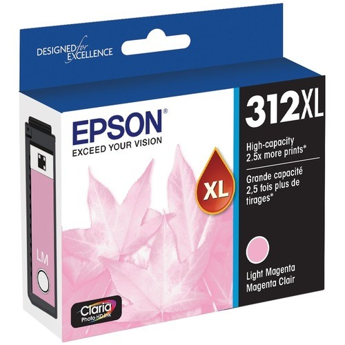 Epson T312XL620S Toners & Ink Cartridges Epson Claria Photo Hd T312xl Original Inkjet Ink Cartridge - Light Magenta Pack - Inkjet (t312xl620s EPST312XL620S 010343935273