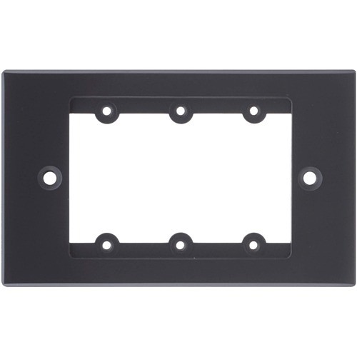 Kramer Electronics FRAME-1G/US(B) Faceplates & Mounting Boxes Kramer Frame-1g/us(b) Faceplate - 1-gang - Black - Metal Frame1gusb 