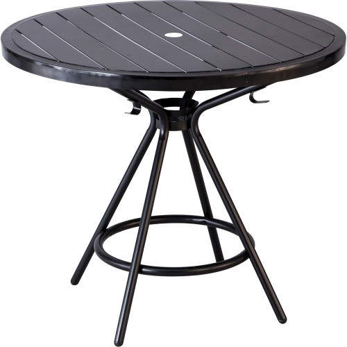 Safco 4362BL Tables & Desks Safco Cogo Steel Indoor/outdoor Steel Table - Round Top - 36.25" Table Top Diameter - 30" Height X 3 SAF4362BL 073555436228