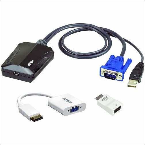 Aten CV211KIT01 Miscellaneous Kits Portable Laptop Usb Console Cv211kit01-includes 1x Cv211,1x Vc925,and 1x Vc810 881317517326