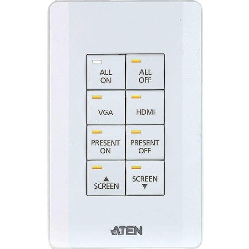 Aten VK108US A/V Control Panels Aten Control System - 8-button Keypad (us, 1 Gang)-taa Compliant (vk108us) 672792007798