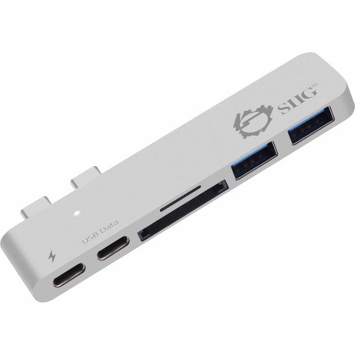Siig JU-TB0212-S1 Flash Card Readers Siig Thunderbolt 3 Usb-c Hub With Card Reader And Pd Adapter - Silver - Sd, Sdhc, Sdxc, Microsd, Trans Jutb0212s1 662774040950