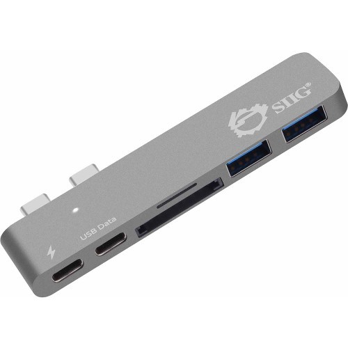 Siig JU-TB0312-S1 Flash Card Readers Siig Thunderbolt 3 Usb-c Hub With Card Reader And Pd Adapter - Space Gray - Sd, Sdhc, Sdxc, Microsd, M Jutb0312s1 662774040967