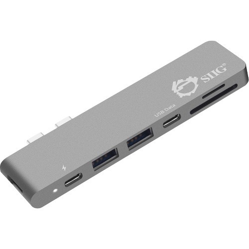Siig JU-TB0512-S1 Flash Card Readers Siig Thunderbolt 3 Usb-c Hub Hdmi With Card Reader And Pd Adapter - Space Gray - Sd, Sdhc, Sdxc, Micro Jutb0512s1 662774040981
