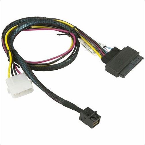 Supermicro CBL-SAST-0957 Power Cords Supermicro Cb Cbl-sast-0957 Copper Cb Oculink Sff-8643 T U.2 Sff-8639 W 4pin Cblsast0957 672042311651