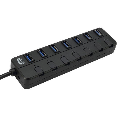 Adesso AUH-3070P USB/Firewire Adapters Adesso 7-ports Usb 3.0 Hub With 5v2a Power Adaptor - Usb - External - 7 Usb Port(s) - 7 Usb 3.0 Port Auh3070p 818240256503
