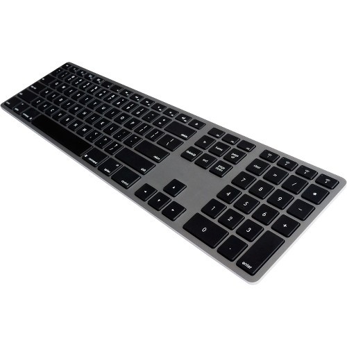 Ergoguys FK418BTB Keyboards & Keypads Matias Wireless Bluetooth Aluminum Keyboard Space Gray - Wireless Connectivity - Bluetooth - English 833742004513