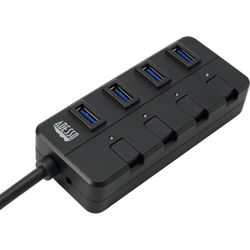 Adesso AUH-3040 USB/Firewire Adapters Adesso 4-ports Usb 3.0 Hub - Usb - External - 4 Usb Port(s) - 4 Usb 3.0 Port(s) - Pc, Mac (auh-3040) Auh3040 818215512702