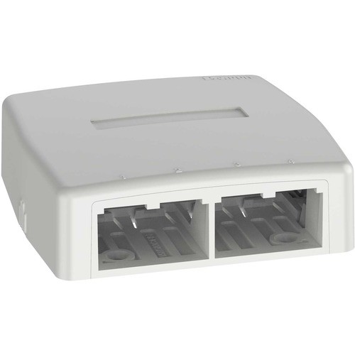 Panduit CBXQ4IW-A Mounting Kits Pannet Mini-com Mounting Box For Module, Cable Raceway, Audio/video Device - Off White - 1 - Acrylon Cbxq4iwa 613056169456