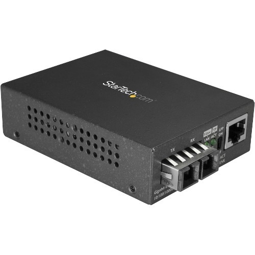 Startech MCMGBSCSM10 Transceivers/Media Converters Gigabit Ethernet To Sc Fiber Media Converter - 1000base-lx - Single-mode - 10 Km 818214631411