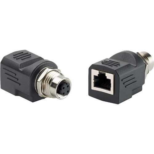 Panduit ICAM12DRJS Connector Adapters Industrialnet Industrial M12 D-code To Rj45 Coupler Adapter - M12 Network - Rj-45 Network - Female - 074983841356