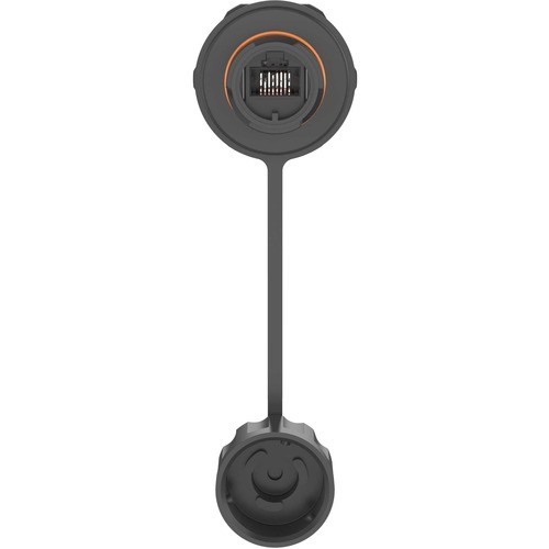 Panduit IAEBH6X Cable Ends/Connectors Industrialnet Industrial Cat 6a Rj45 Utp Bulkhead Connector - 1 - 1 X Rj-45 Network - Female - Black 061305620461