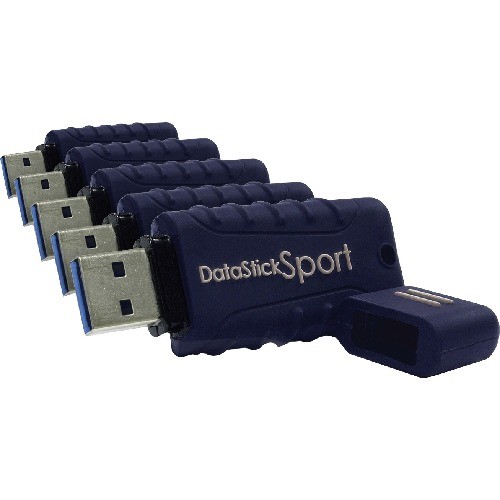Centon Electronics S1-U3W2-64G-5B Flash Drives Centon 64 Gb Datastick Sport Usb 3.0 Flash Drive - 64 Gb - Usb 3.0 - Blue - 5 Year Warranty - 5 Pack S1u3w264g5b 731969689059