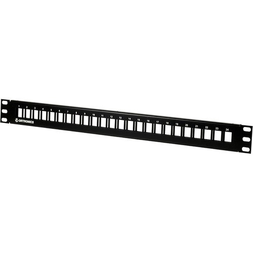 C2g SPKFU24 Patch Panels Ortronics Techchoice Flush Mount Flat Patch Panel Kit 24 Port Unloaded - 24 Port(s) - 1u High - Blac 662875243137