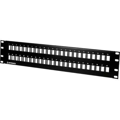 C2g SPKFU48 Mounting Kits Ortronics Flush Mount Kit For Keystone Module, Patch Panel - Black - Rugged (spkfu48) 662875243151