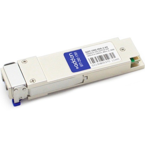 Addon QSFP-100G-ER4L-S-AO Switch Modules Addon Cisco Qsfp-100g-er4l-s Compatible Taa Compliant 100gbase-er4 Qsfp28 Transceiver (smf, 1295nm T Qsfp100ger4lsao 821455724675