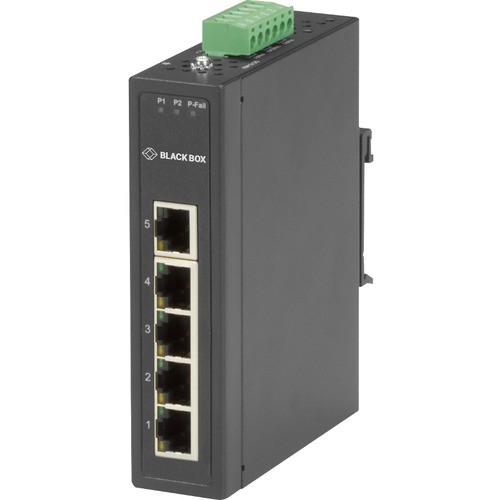 Black Box LBH3050A Switches & Bridges Black Box Industrial 10/100-mbps Ethernet Switch - Unmanaged, Extreme Temperature, 5-port - 5 Ports  783555222898