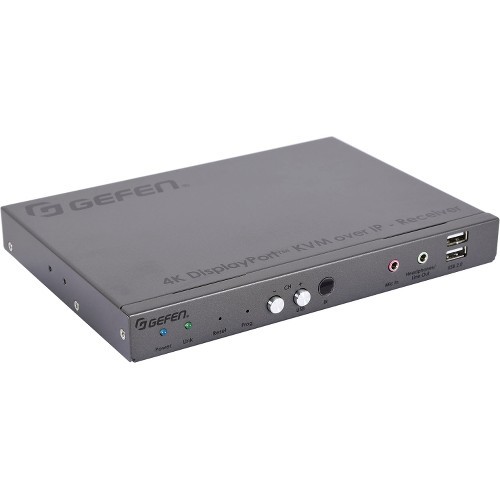 Gefen EXT-DPKA-LANS-RX KVM Consoles/Extenders Gefen 4k Displayport Kvm Over Ip - Receiver Package - 1 Remote User(s) - 4k - 2 X Network (rj-45) -  Extdpkalansrx 888814999815