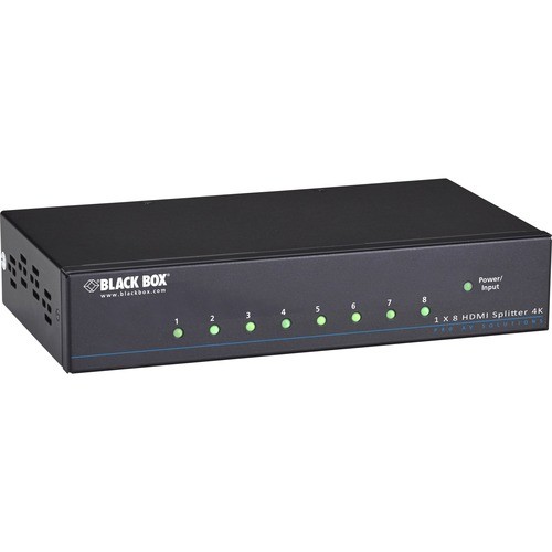 Black Box VSP-HDMI1X8-4K Signal Splitters/Amplifiers Black Box 4k Hdmi Splitter - 1x8 - 3840 × 2160 - 1 X Hdmi In - 8 X Hdmi Out - Taa Compliant (vsp-hdm Vsphdmi1x84k 722868960219