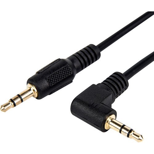 Rocstor Y10C193-B1 Cables Rocstor Premium Slim 3.5mm To Right Angle Stereo Audio Cable 6 Ft - M/m - Mini-phone Male Stereo Aud Y10c193b1 818215957336
