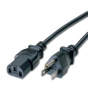 C2g 03133 Power Cords Power Cord - Power Iec 320 English 60320 C13 - Female Left Gender - Nema 5-15 - Male (03133) 818239287501