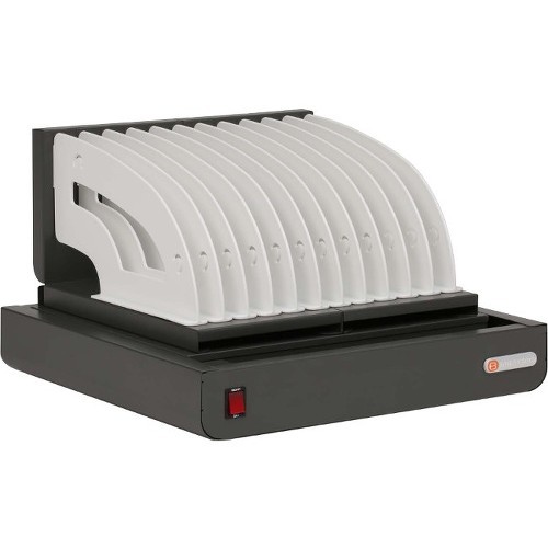 Bretford Manufacturing TVT10AC-CK Cradles Bretford Cube Micro Tray - Wired - Chromebook, Notebook, Tablet - Charging Capability - Charcoal (tv Tvt10acck 096633390687